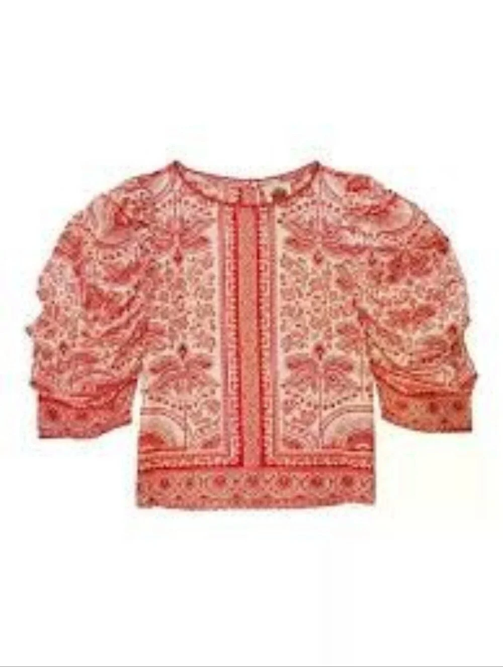 NWT FARM Rio River Ride Red Blouse Sz XL